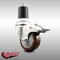Service Caster 3 Inch 316SS Maroon Poly Swivel 1-7/8 Inch Expanding Stem Caster Lock Brake SCC SCC-SS316TTLEX20S314-PPUB-MRN-178 - alternate 1